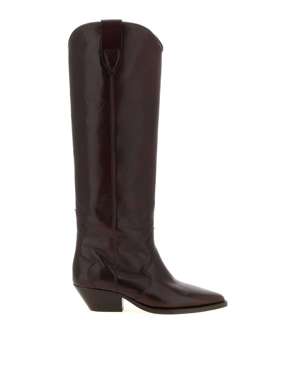 Isabel Marant Brown Denvee Western Style High Boots