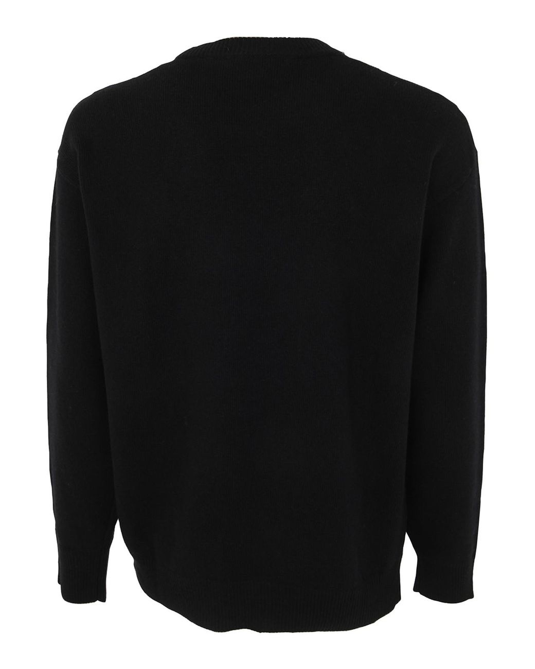 Nuur Black Crew Neck Sweater for men