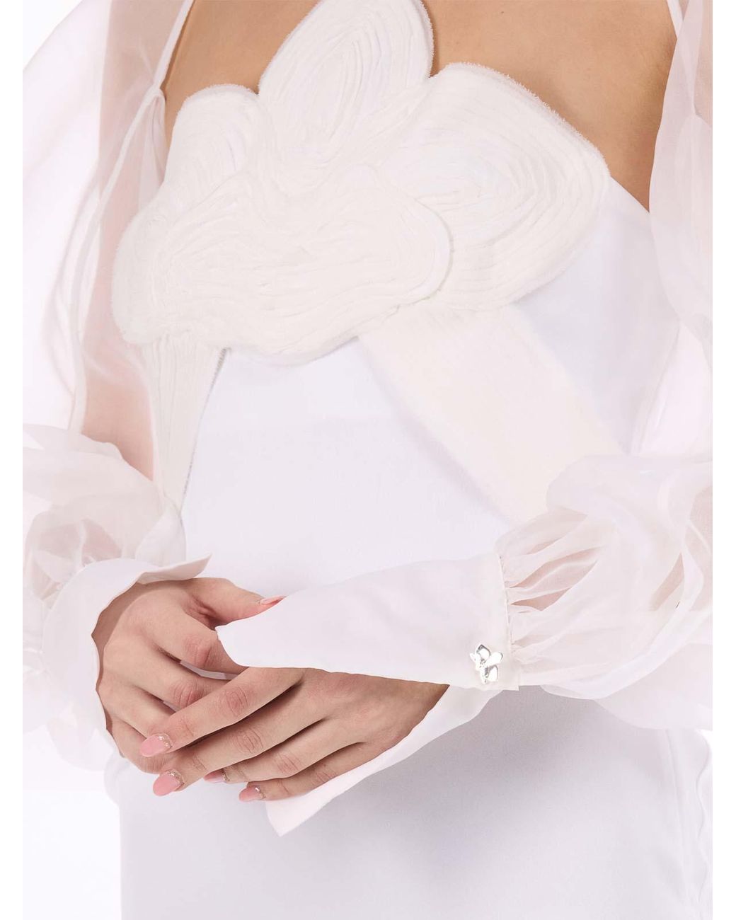 Genny White Organza Booths