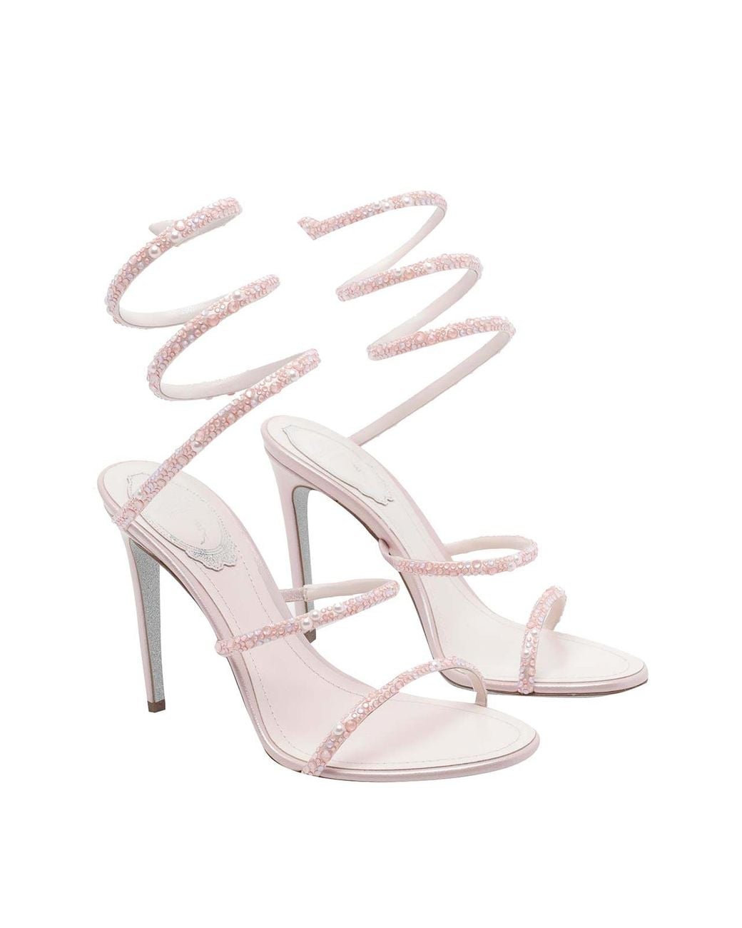 Rene Caovilla White Rene' Caovilla Cleo Pump Sandals
