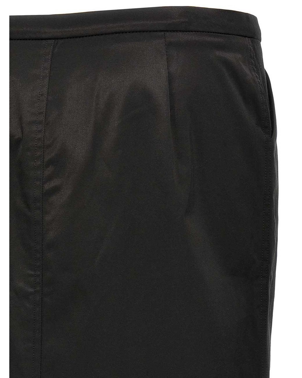 Totême Black Straight Skirt