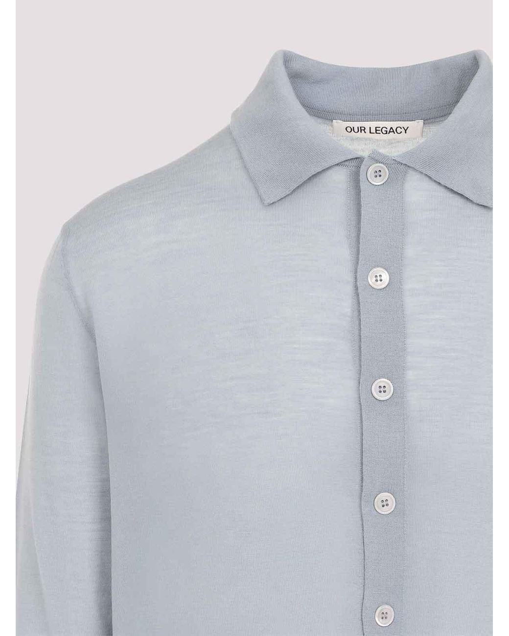 Our Legacy Blue Fall Cardigan for men