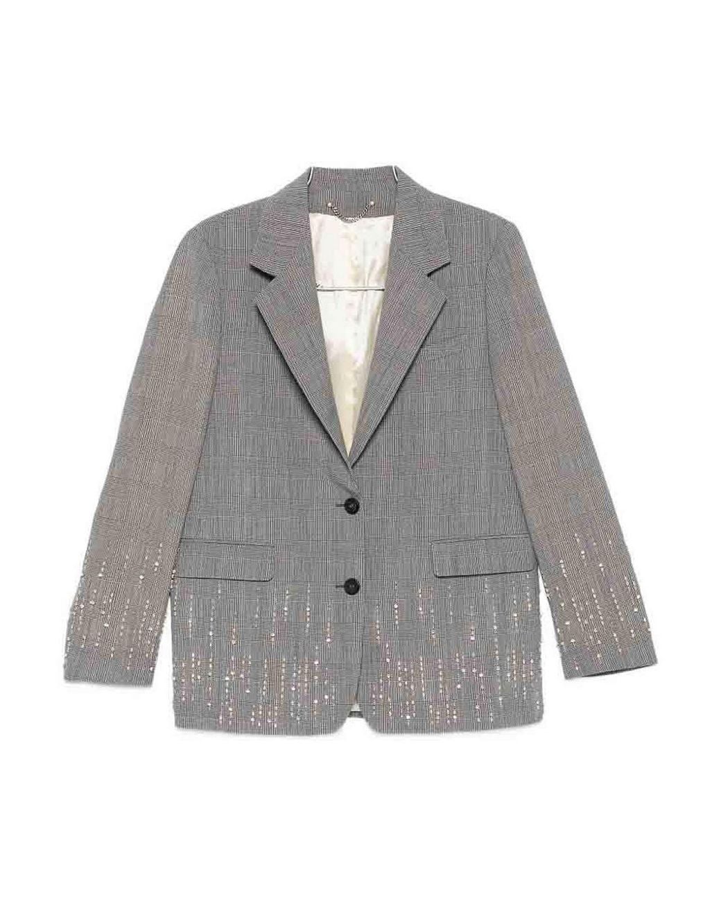 Golden Goose Deluxe Brand Gray Wool Single-Breasted Jacket