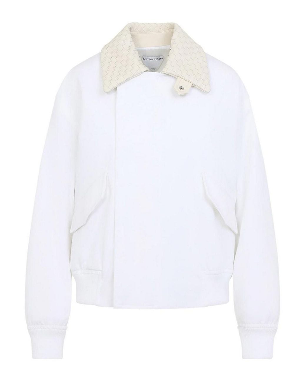 Bottega Veneta White Light Cotton Blouson