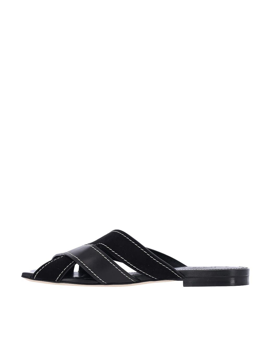 Tod's Black Leather Sandals