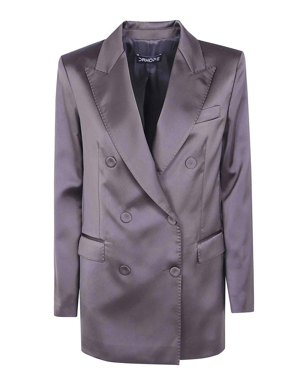 DR. HOPE Purple Double Breasted Blazer Jacket
