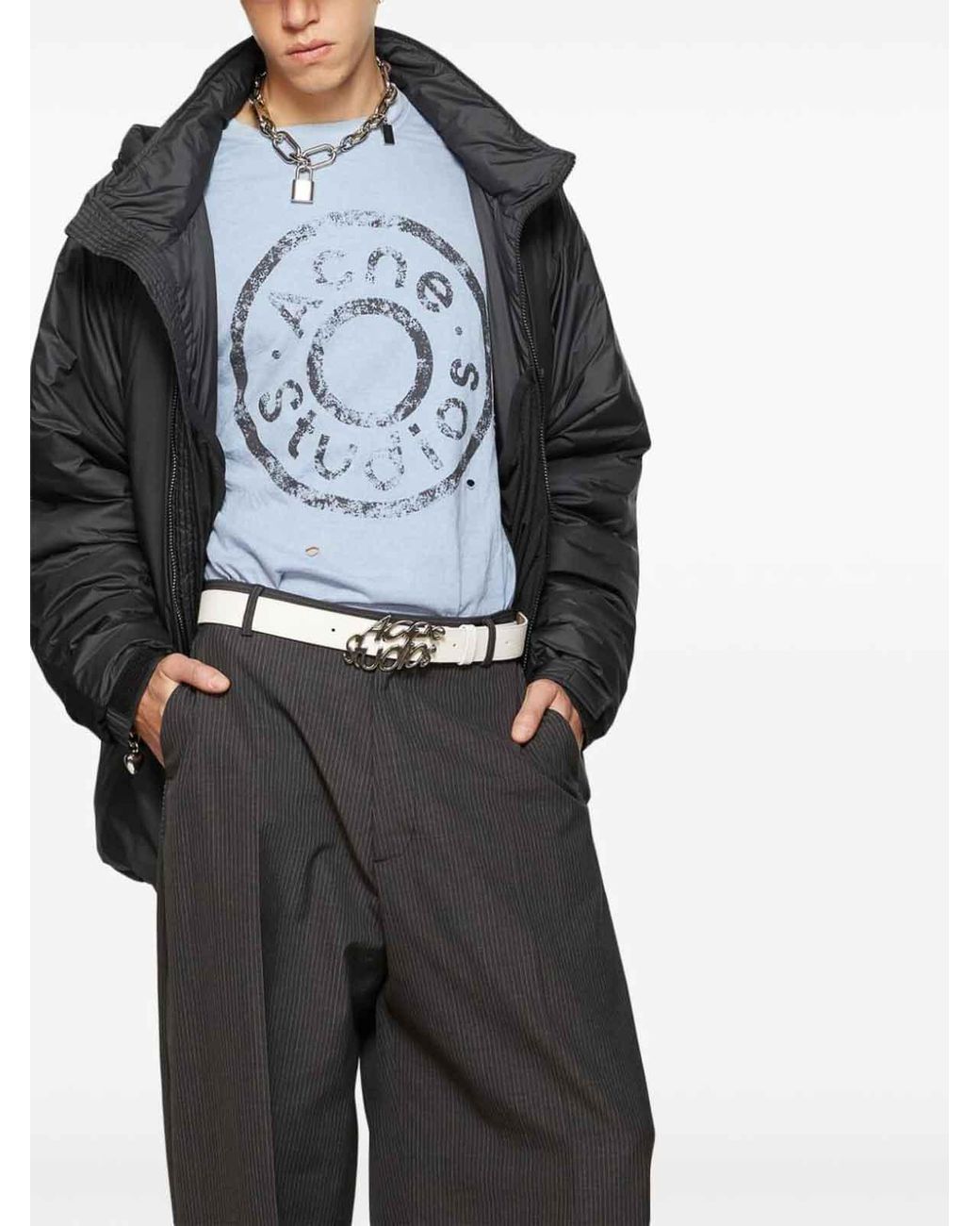 Acne Black Down Jacket for men
