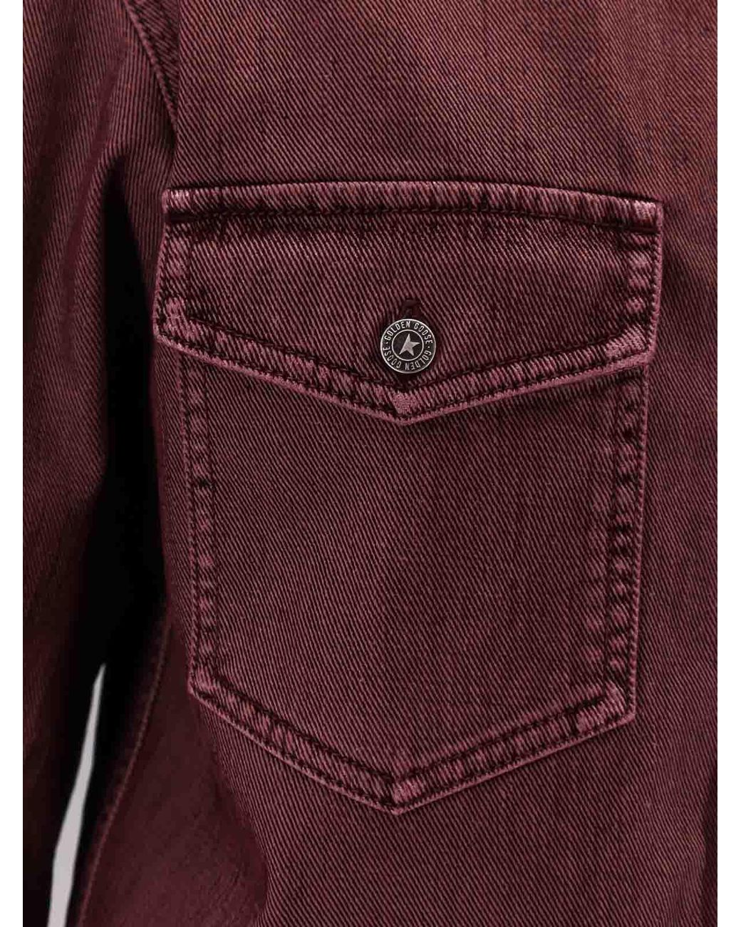 Golden Goose Deluxe Brand Red Cotton Patty Shirt
