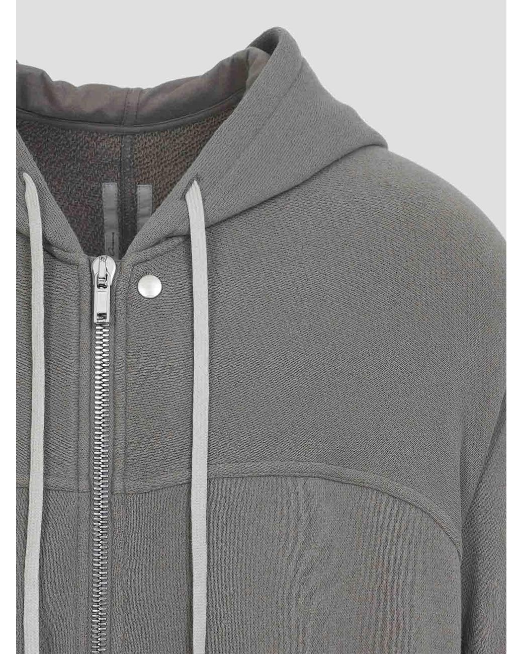 Rick Owens Gray Cotton Sweatshirt for men