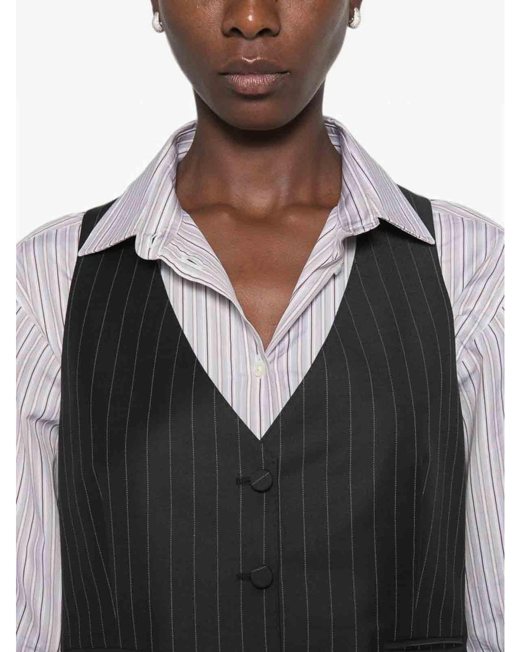 Tom Ford Black Leather Waistcoat