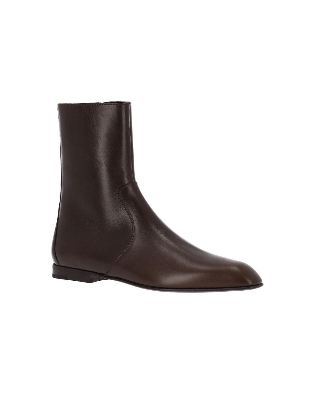 Khaite Brown Ankle Boots