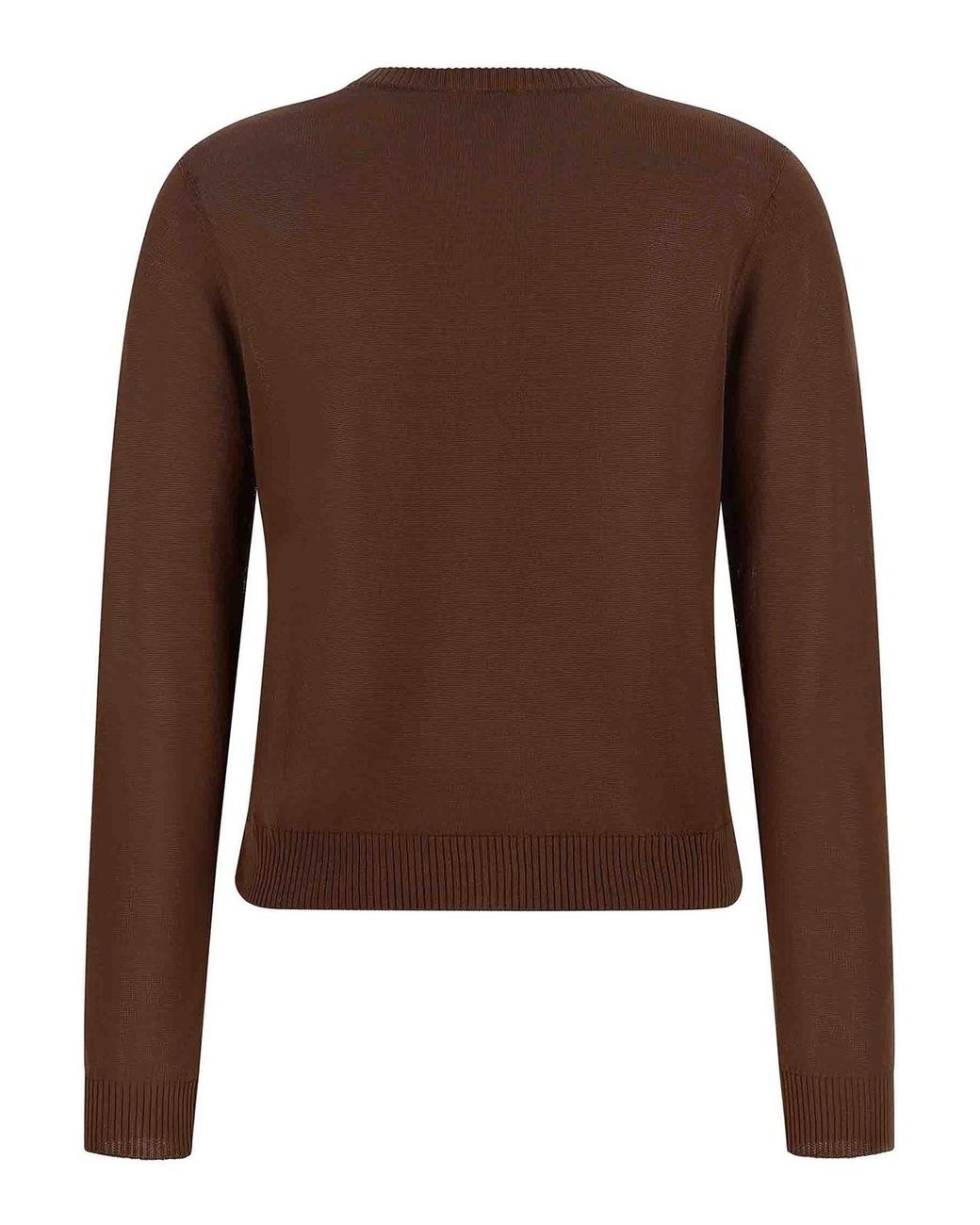 Ganni Brown Argyle' Cardigan