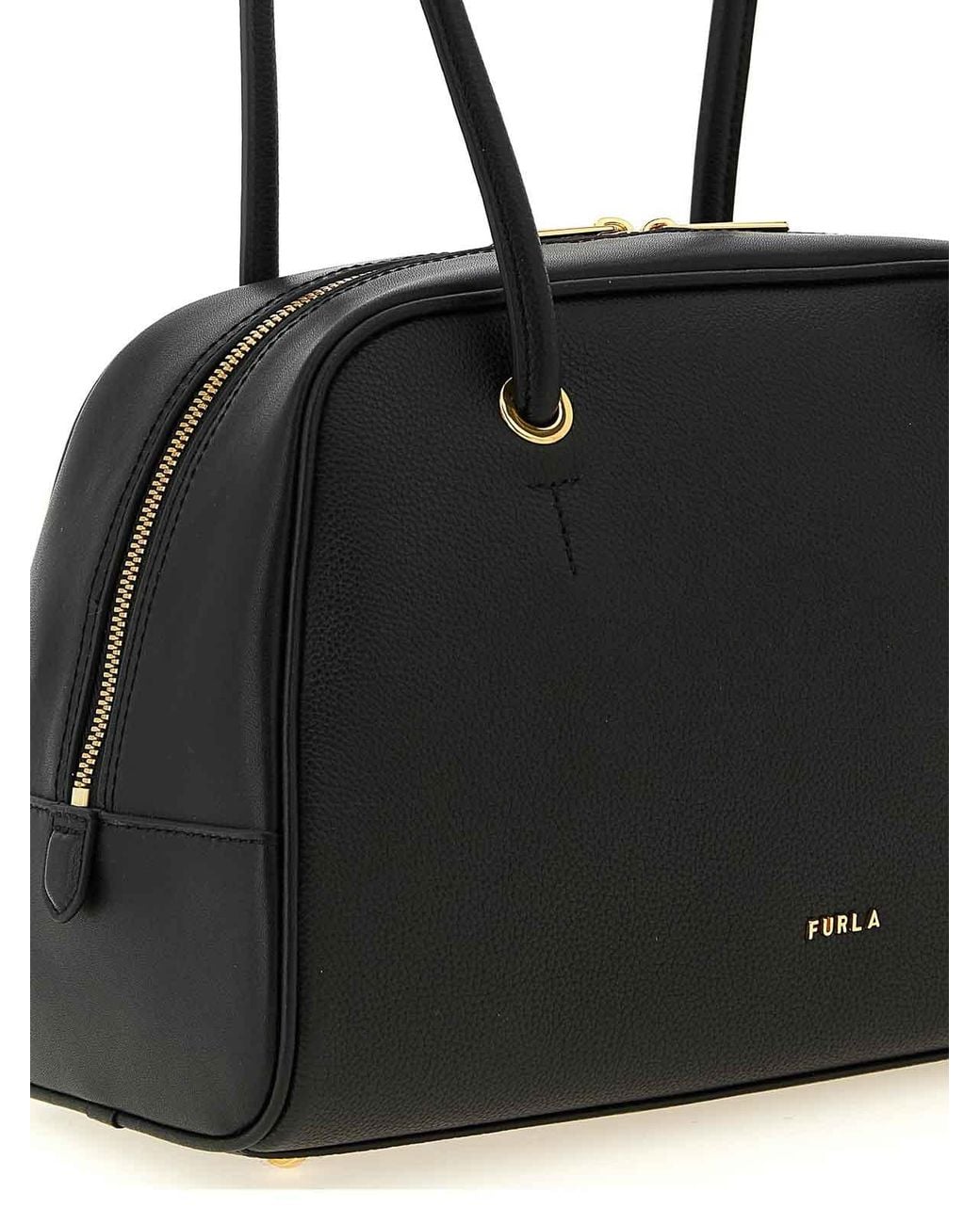 Furla Black Poppy M' Handbag