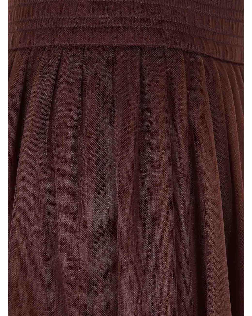 Fabiana Filippi Purple Tulle Wide Skirt