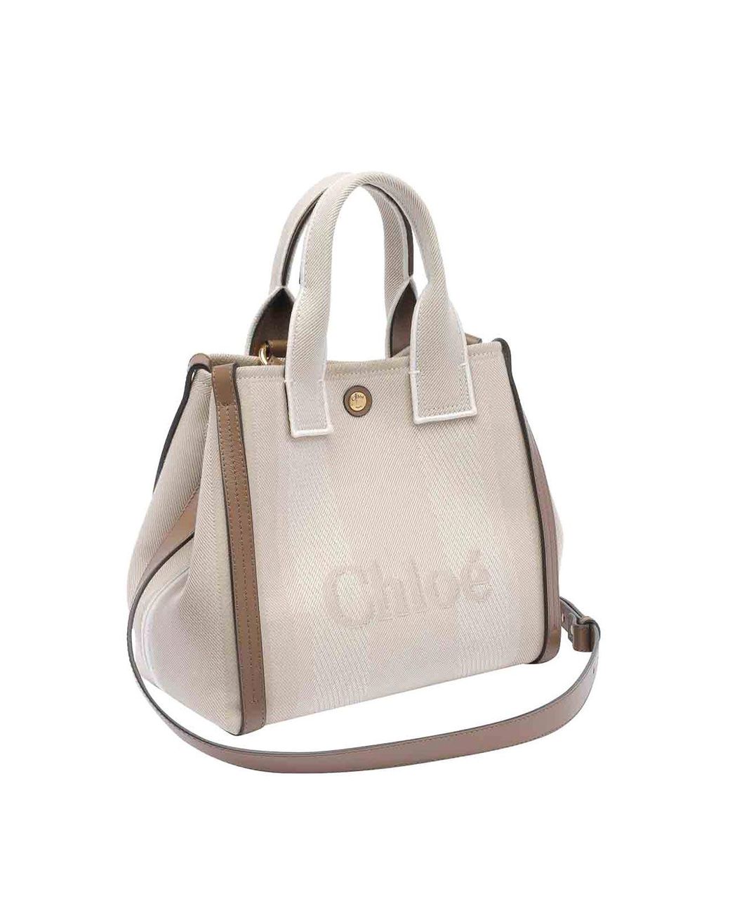 Chloé Natural E Carry Tote Bag Small