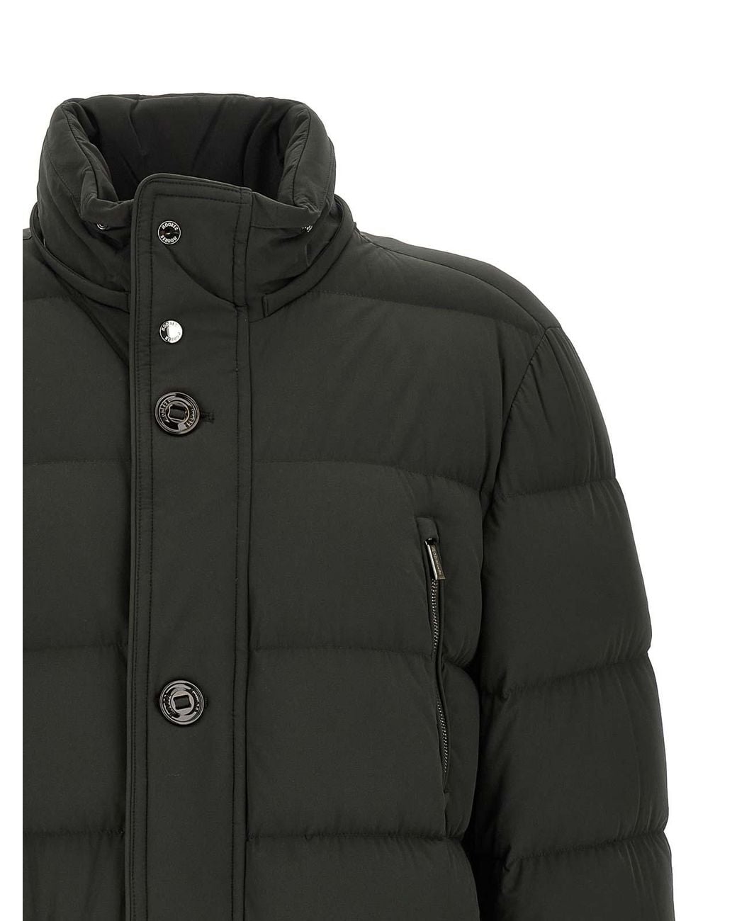 Moorer Black Gorner-Kn' Down Jacket for men