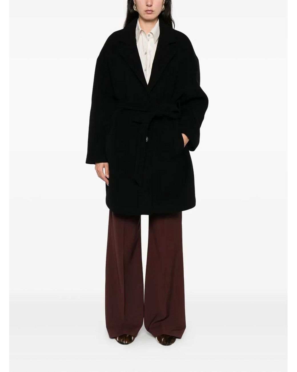 Pinko Black 'Chipster' Coat