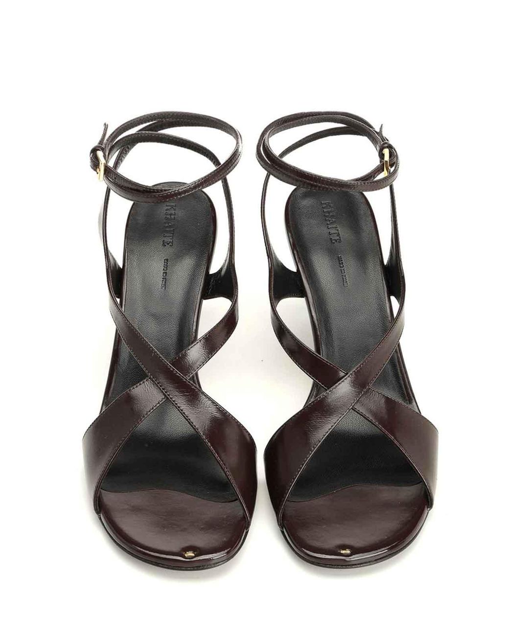 Khaite White Liria Leather Sandals