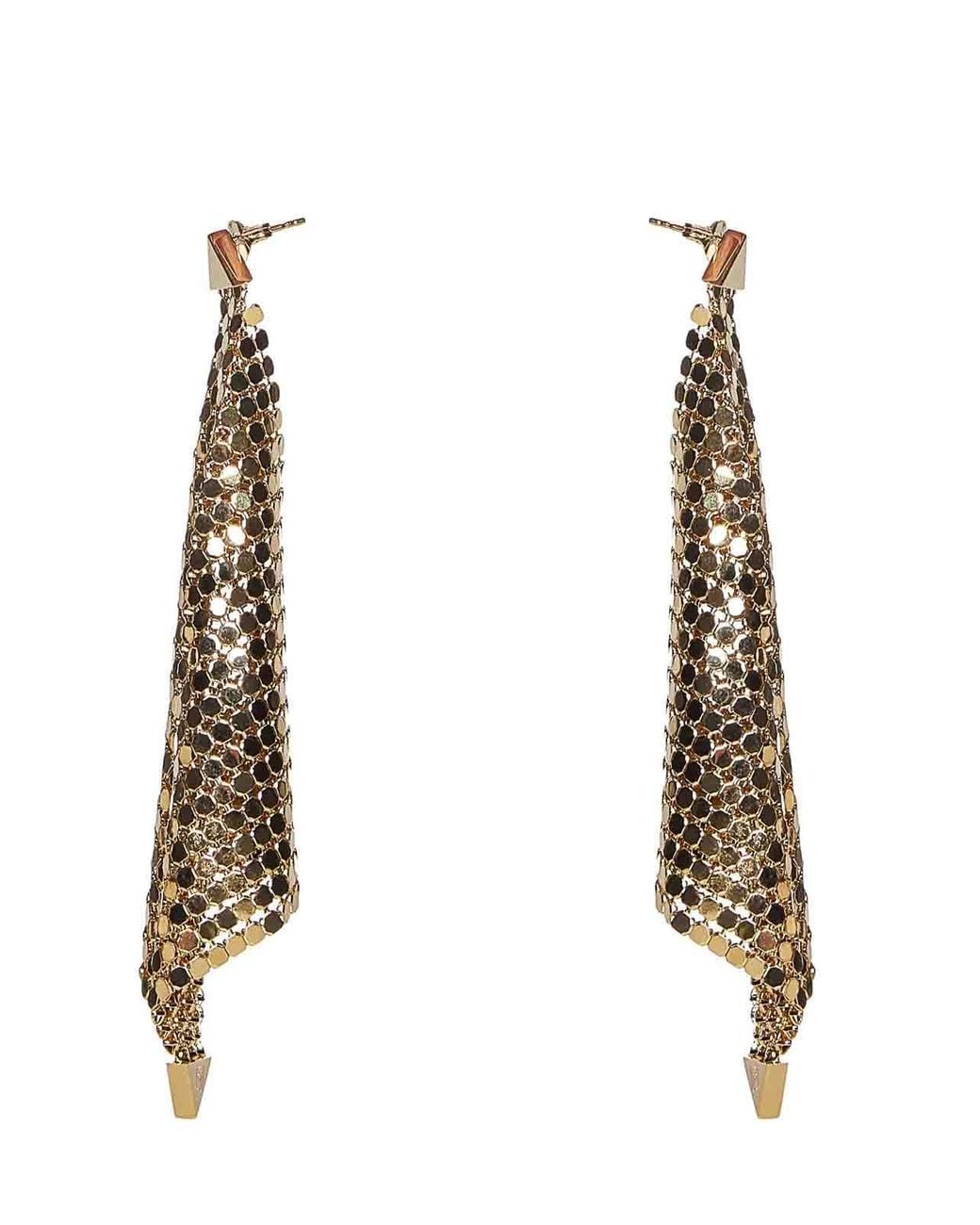 Rabanne Metallic Drop Earrings