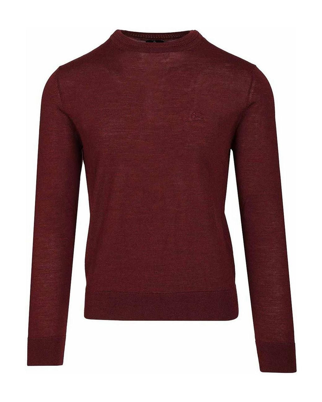 Etro Red Wool And Silk Sweater for men
