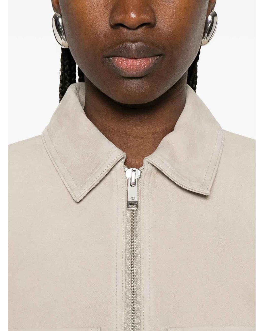 Anine Bing White Outerwear