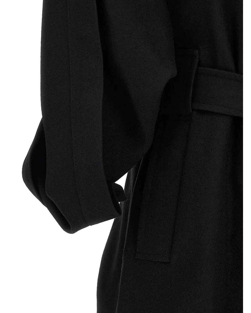 Issey Miyake Black Calligraph Trench Coat