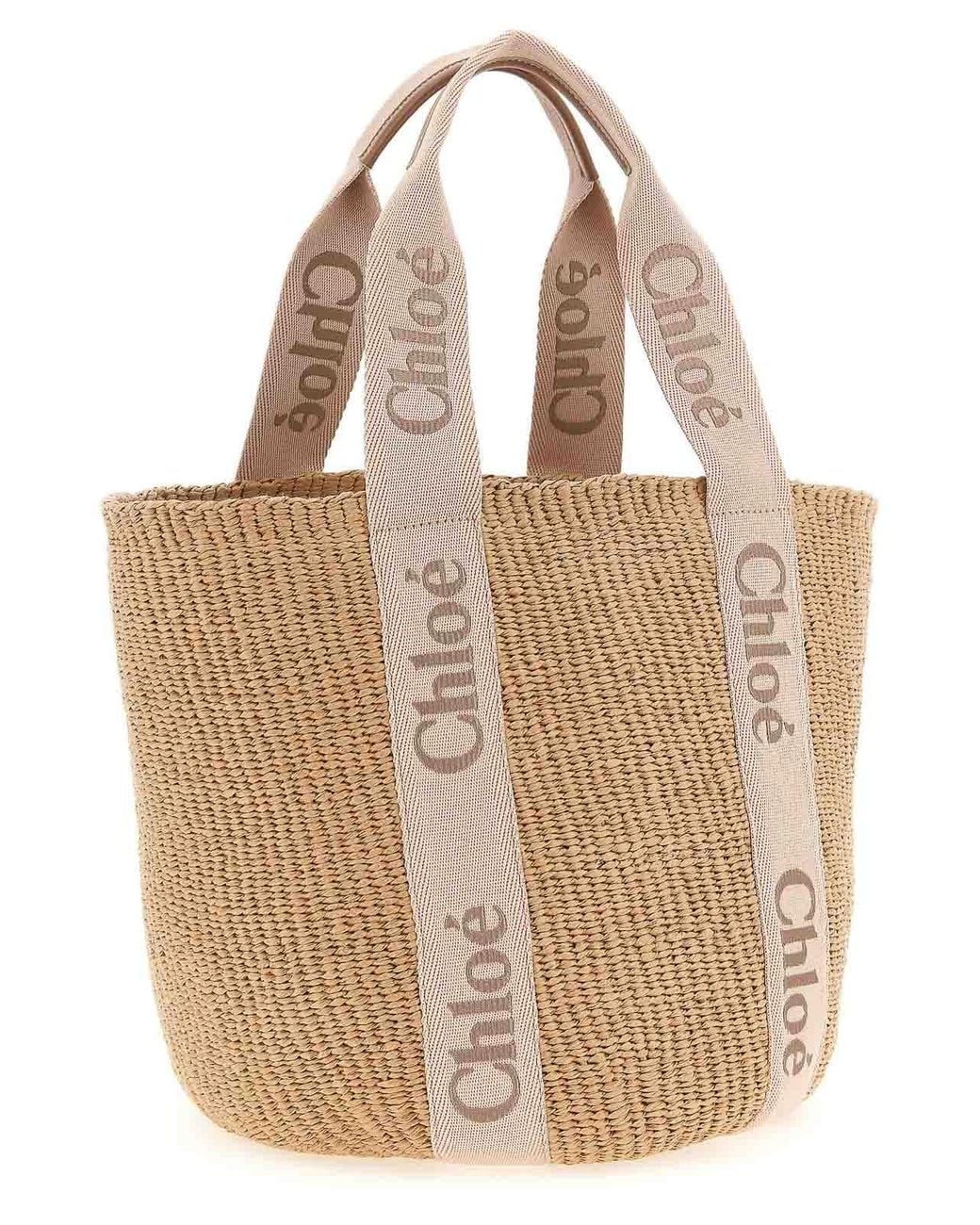 Chloé White Large Shopping Bag