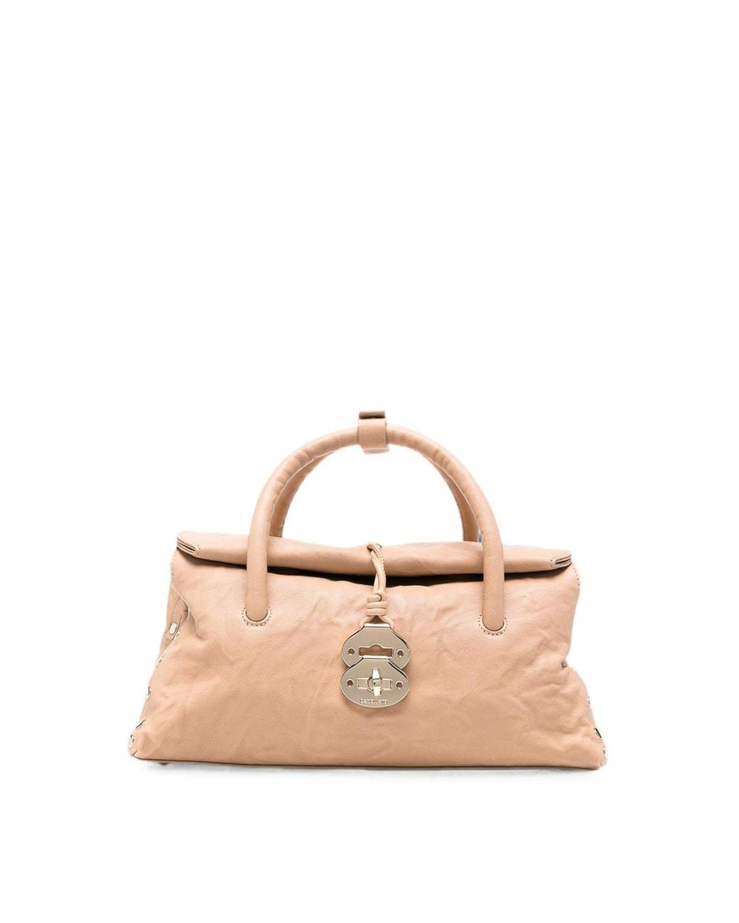 Zanellato Natural Dotta Officina Small Leather Handbag