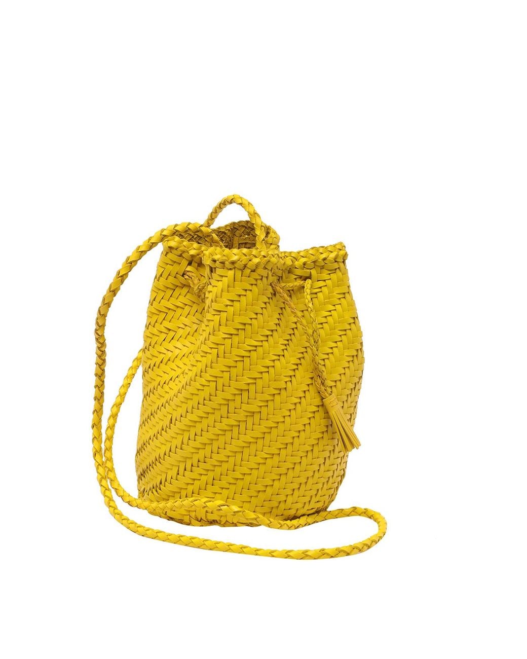 Dragon Diffusion Yellow Pompom Double Jump Bucket Bag