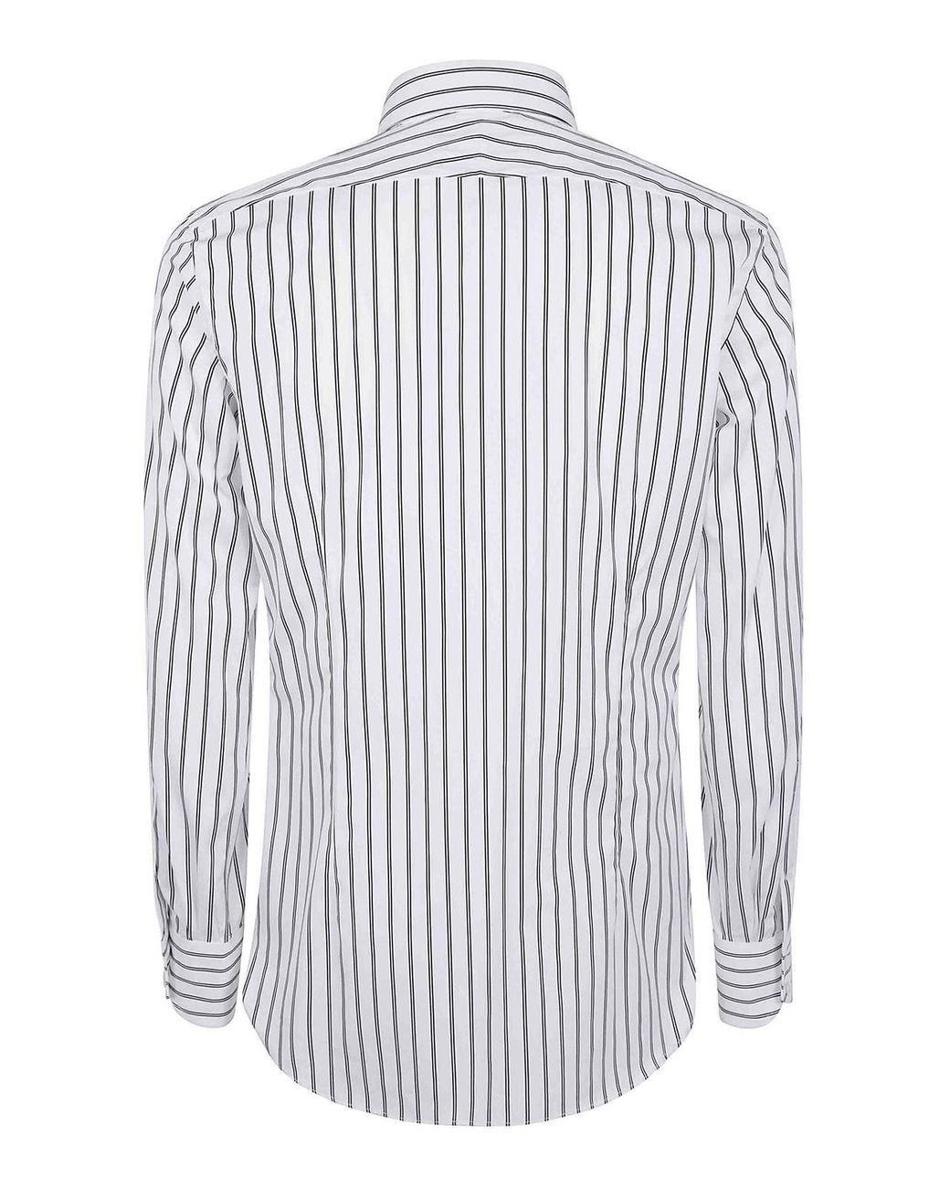 Tom Ford White Popeline Stripe Slim Fit Shirt for men