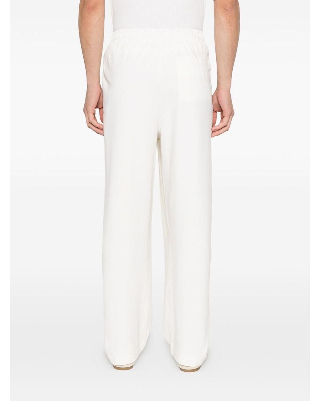 ARMANI EXCHANGE White Striaght-Leg Trousers for men