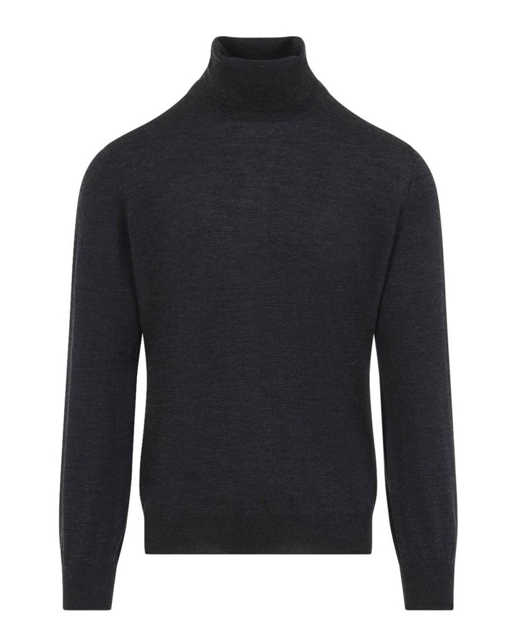 Brunello Cucinelli Blue Brunelli Cucinelli Wool Cashmere Turtleneck for men
