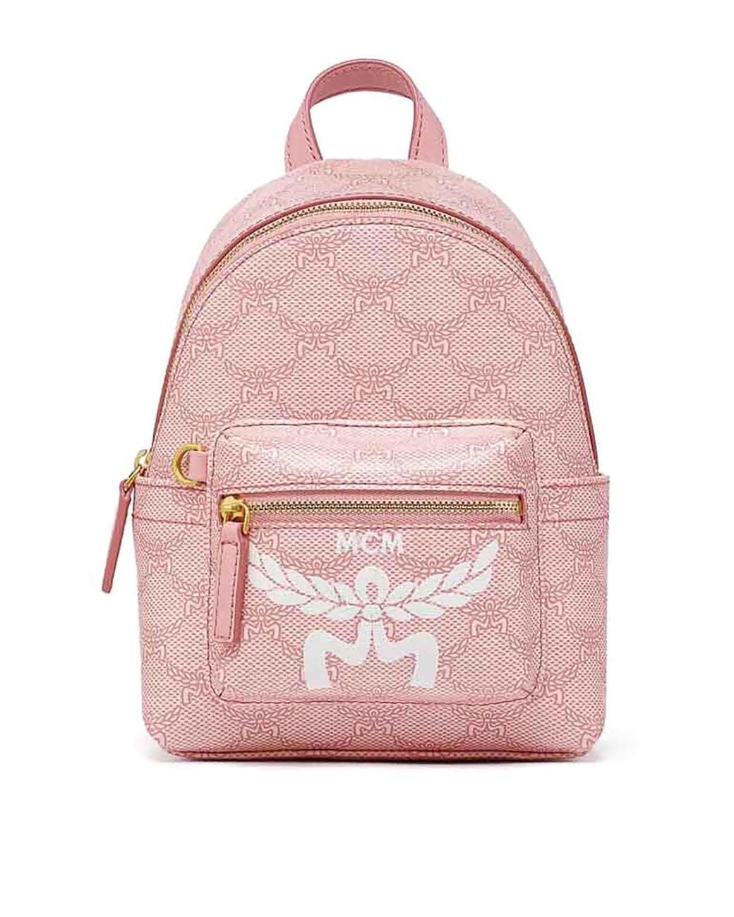 MCM Pink Backpack Stark Lauretos