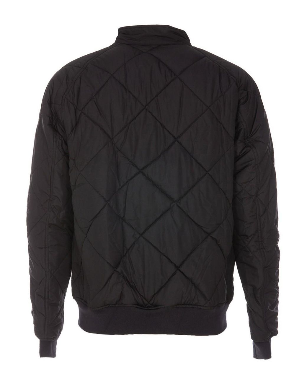 Barbour Black Quilted Bomber Jacket for men