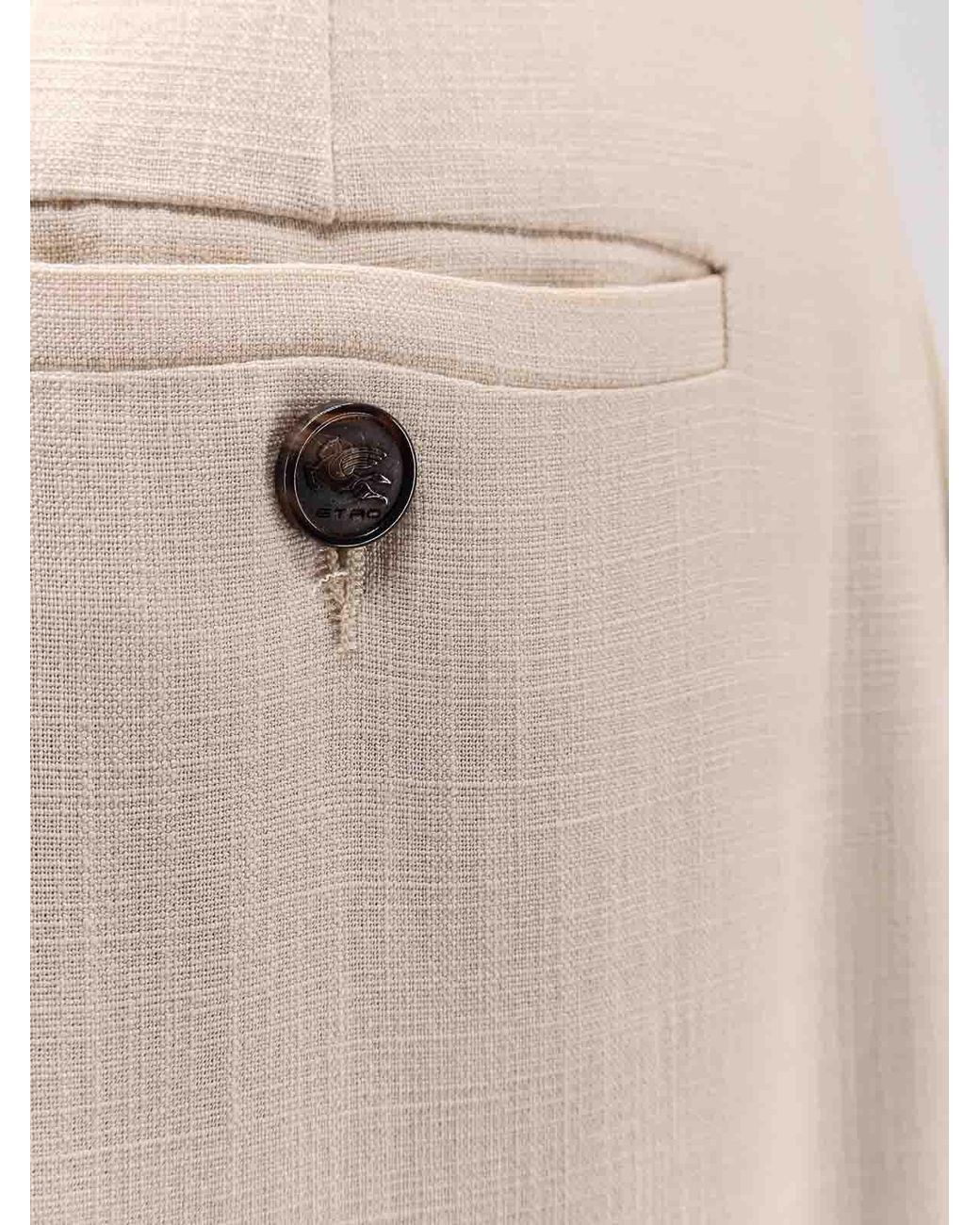 Etro Natural Viscose Trousers