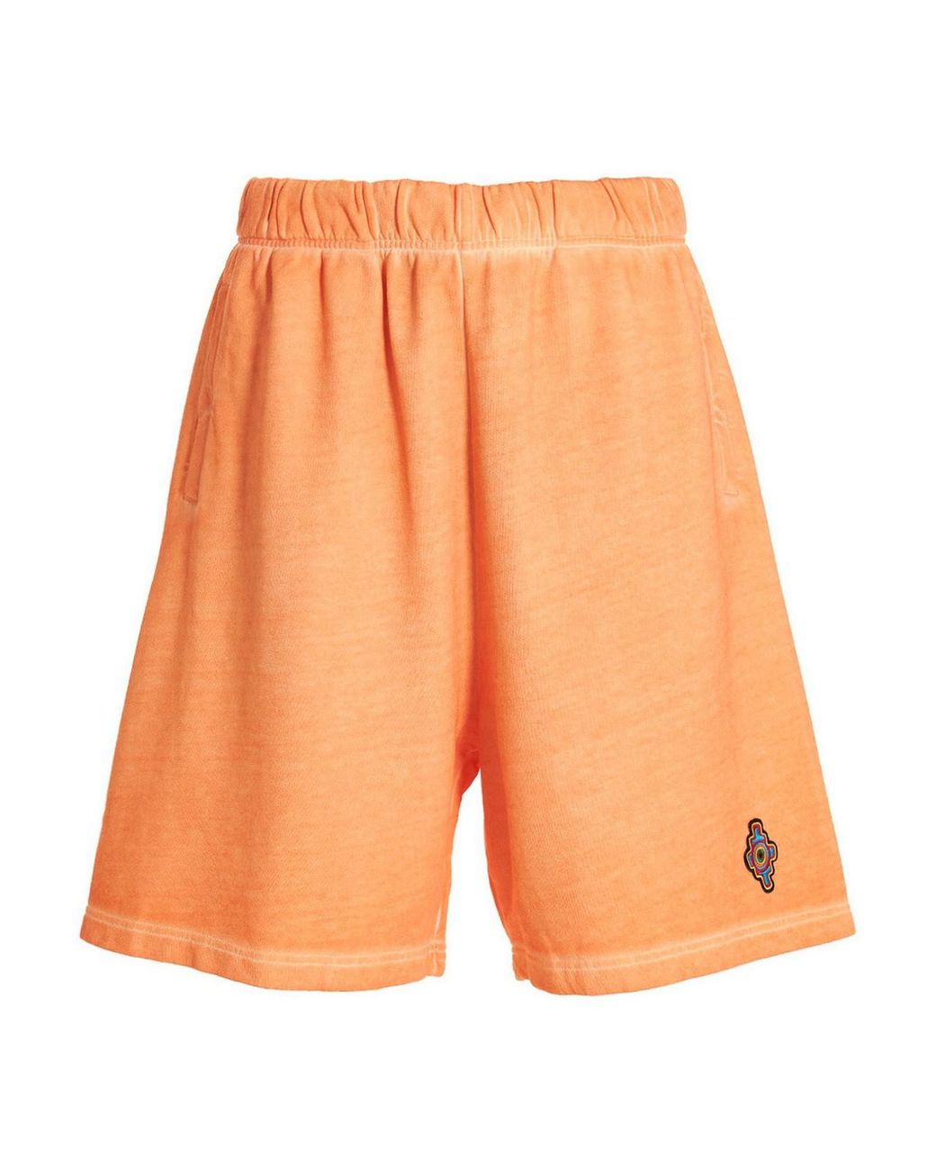 Marcelo Burlon Orange 'Sunset Cross' Bermuda Shorts for men