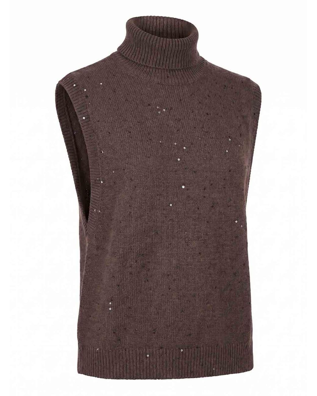 Brunello Cucinelli Purple Turtle Neck Sweater