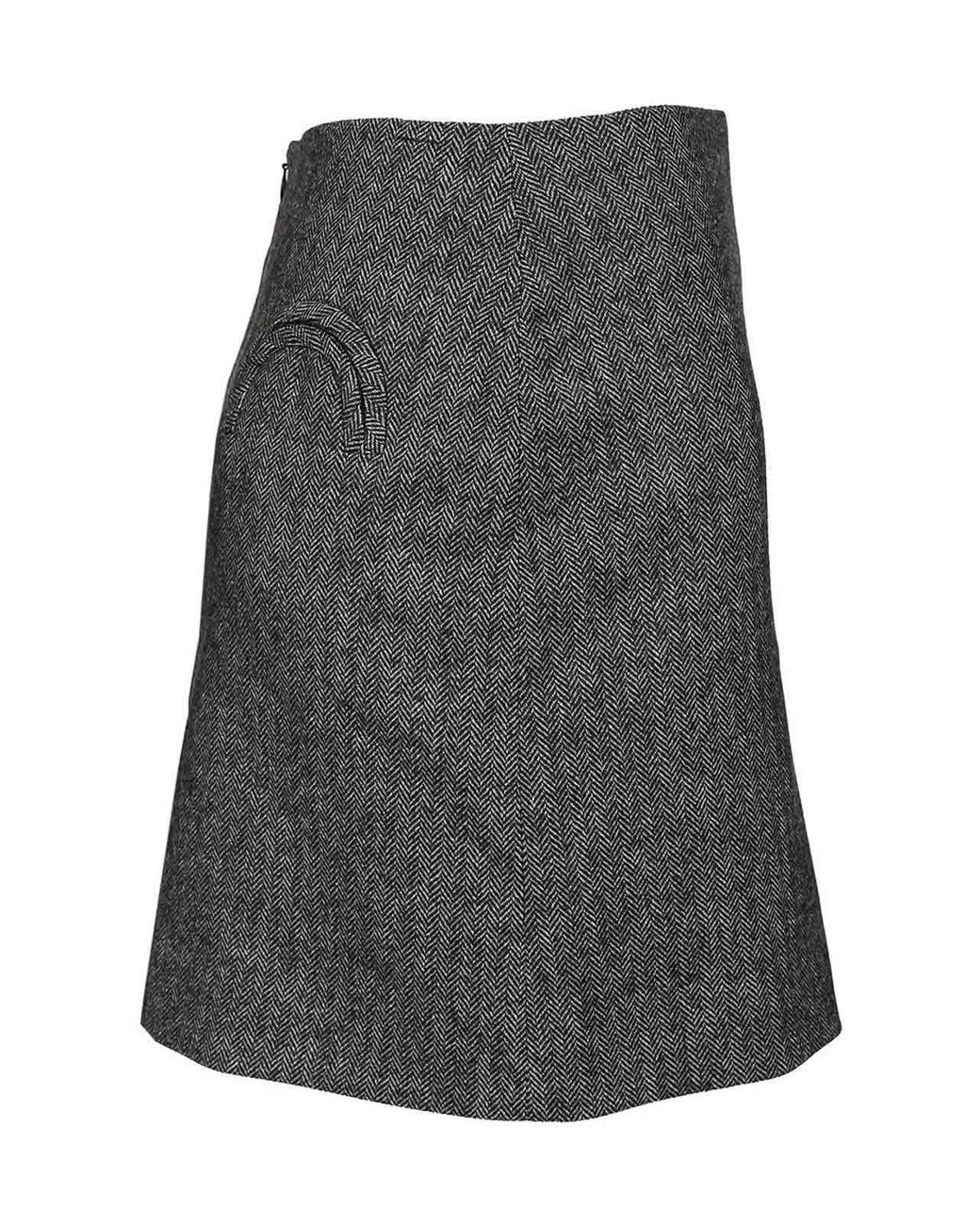 Blazé Milano Gray Blazé Milano "Coci" Miniskirt