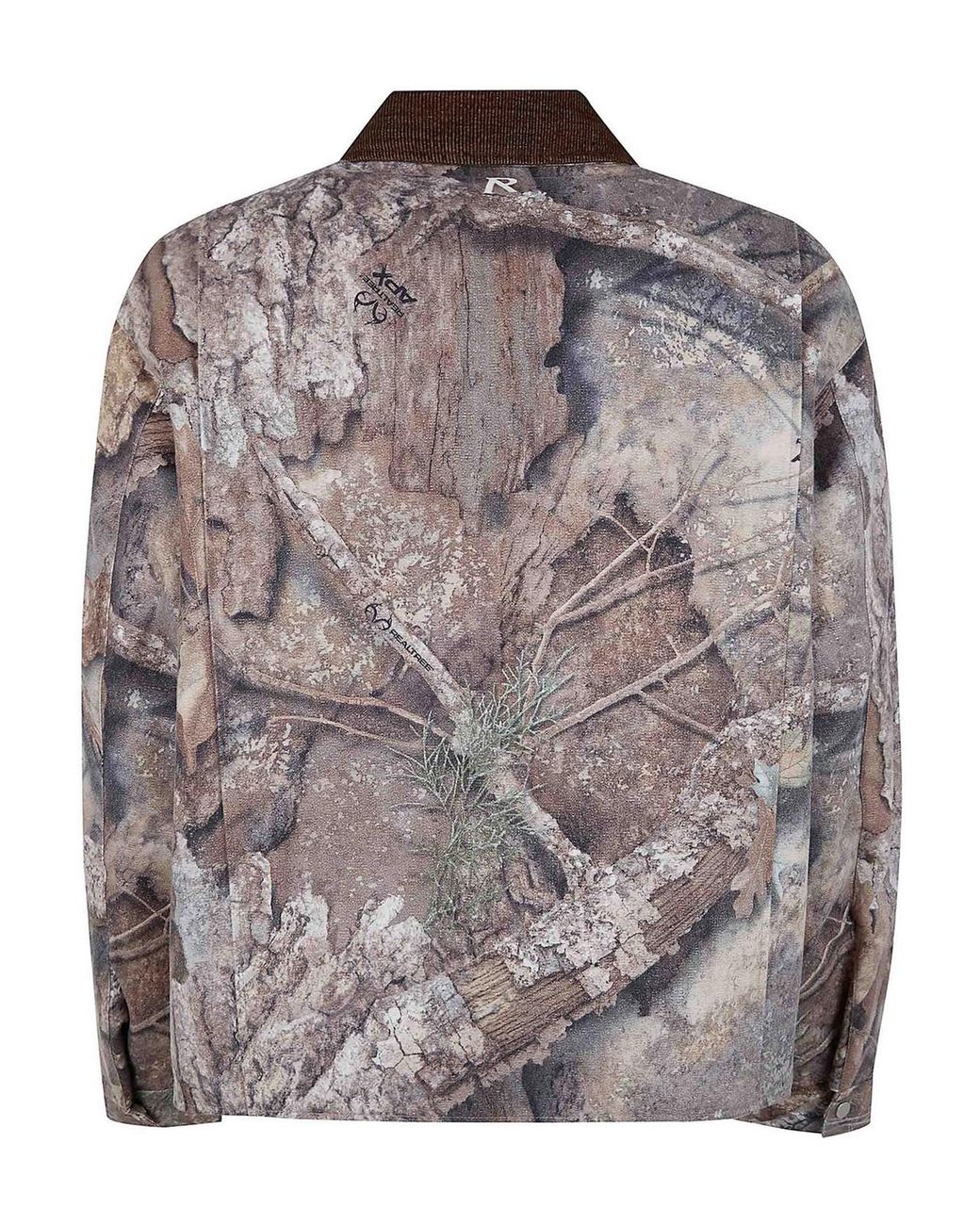 Represent Brown Real Tree Camo Trucker Jacket for men