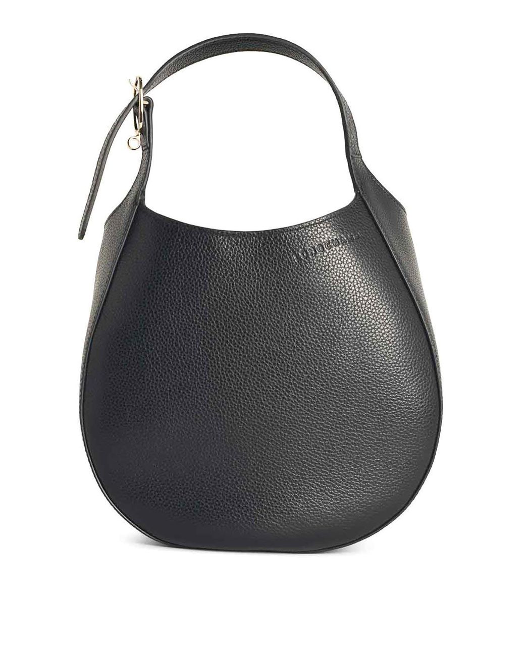 Longchamp Black Le Foulonn S Leather Bag