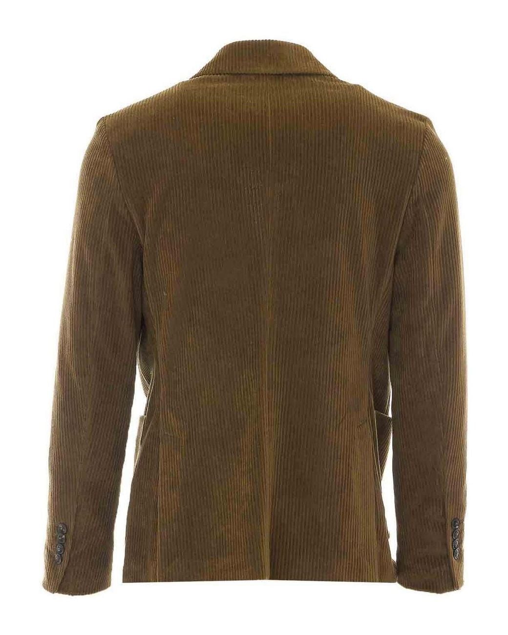Circolo 1901 Green Velvet Double Breasted Jacket for men