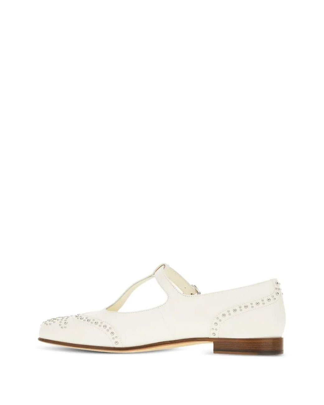 Church's White Opal Met Nappa Mary Jane Ballet Flat
