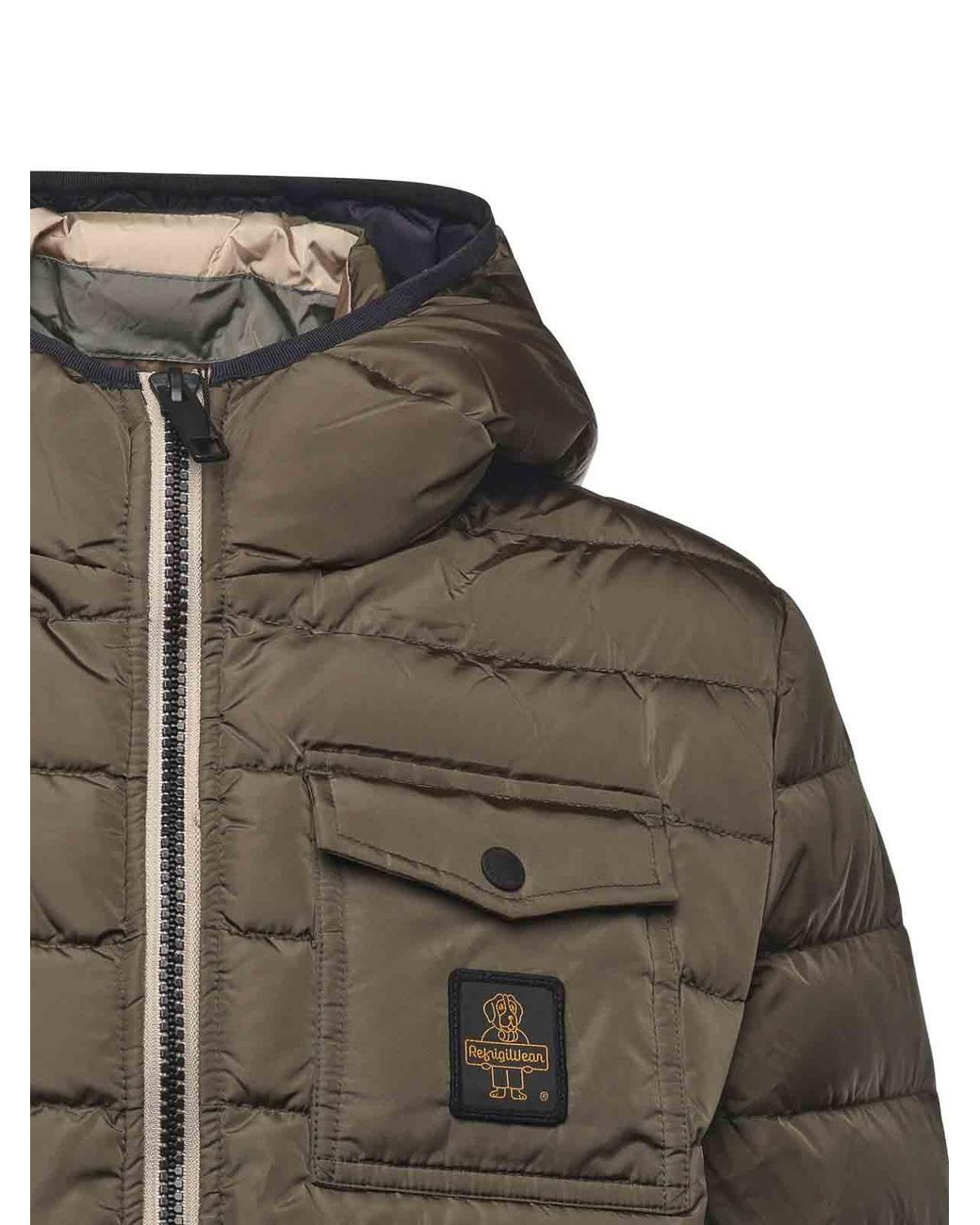 Refrigiwear Brown Hunter Nylon Down Jacket for men