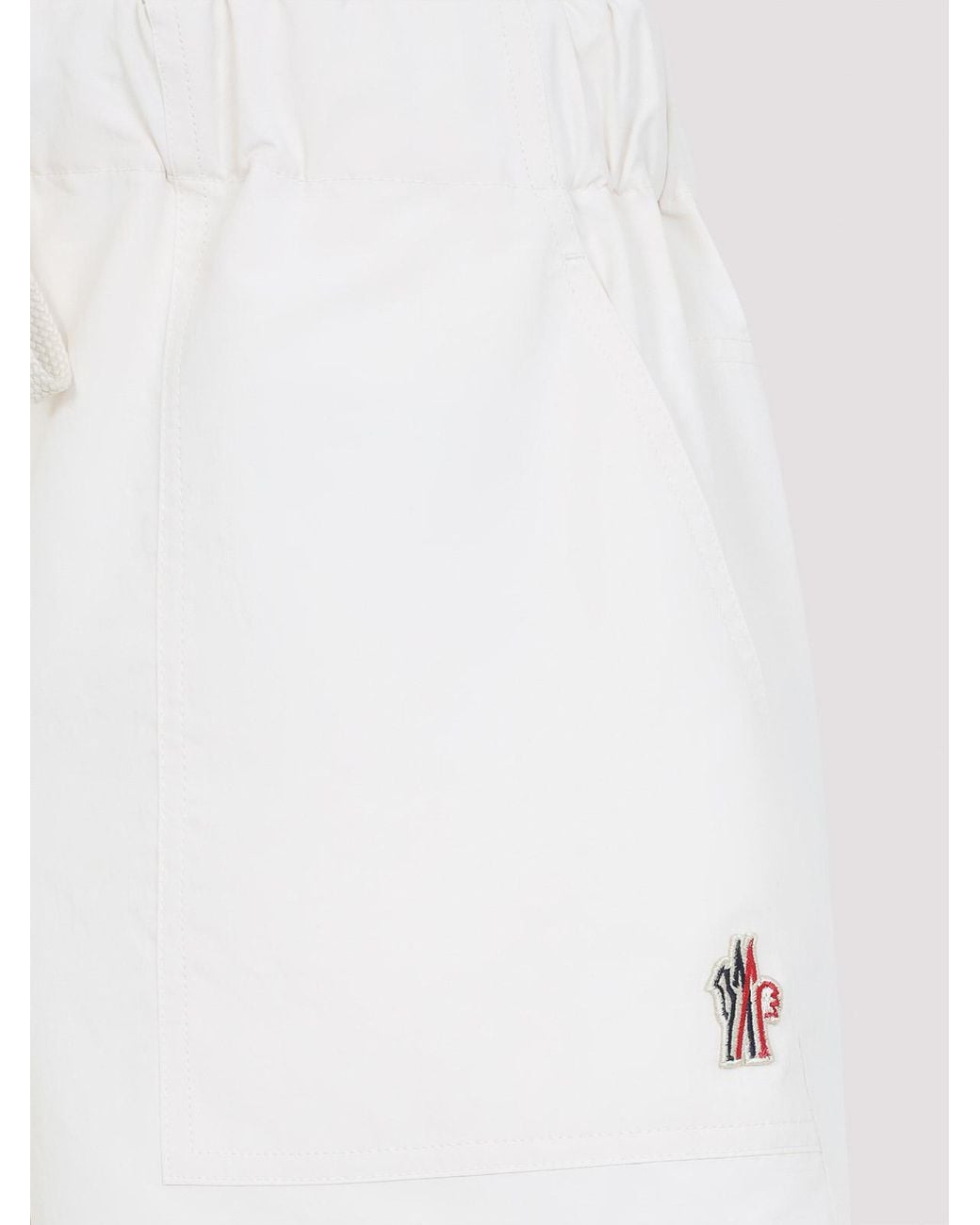 Moncler White Grenoble Shorts