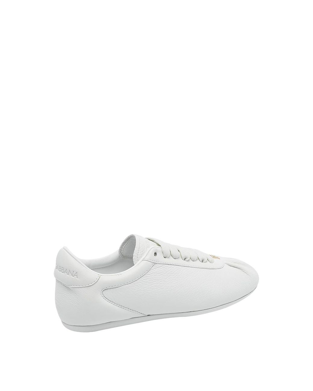 Dolce & Gabbana White Dolce&Gabbana Leather Soft Ballet Sneakers
