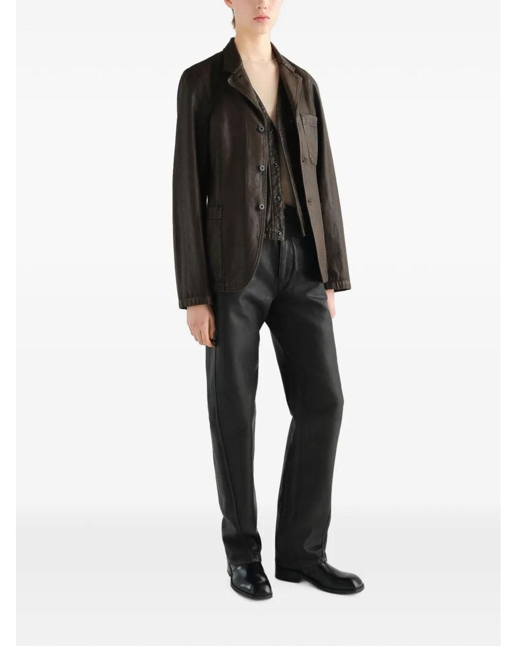 Lemaire Black Jacket Workwear Tailored