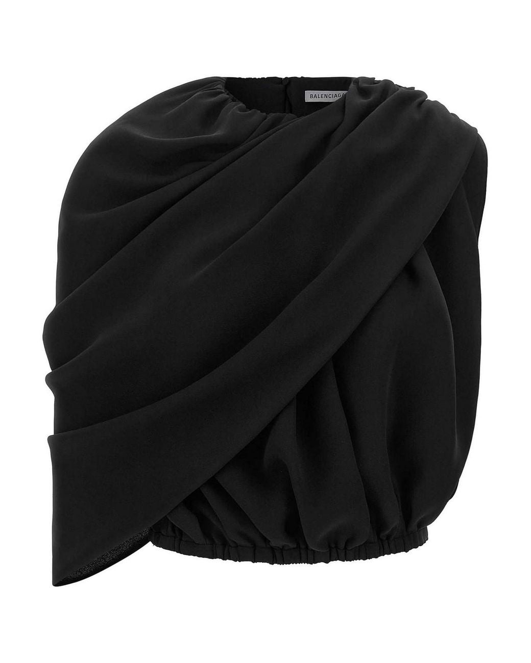 Balenciaga Black Mantella Top