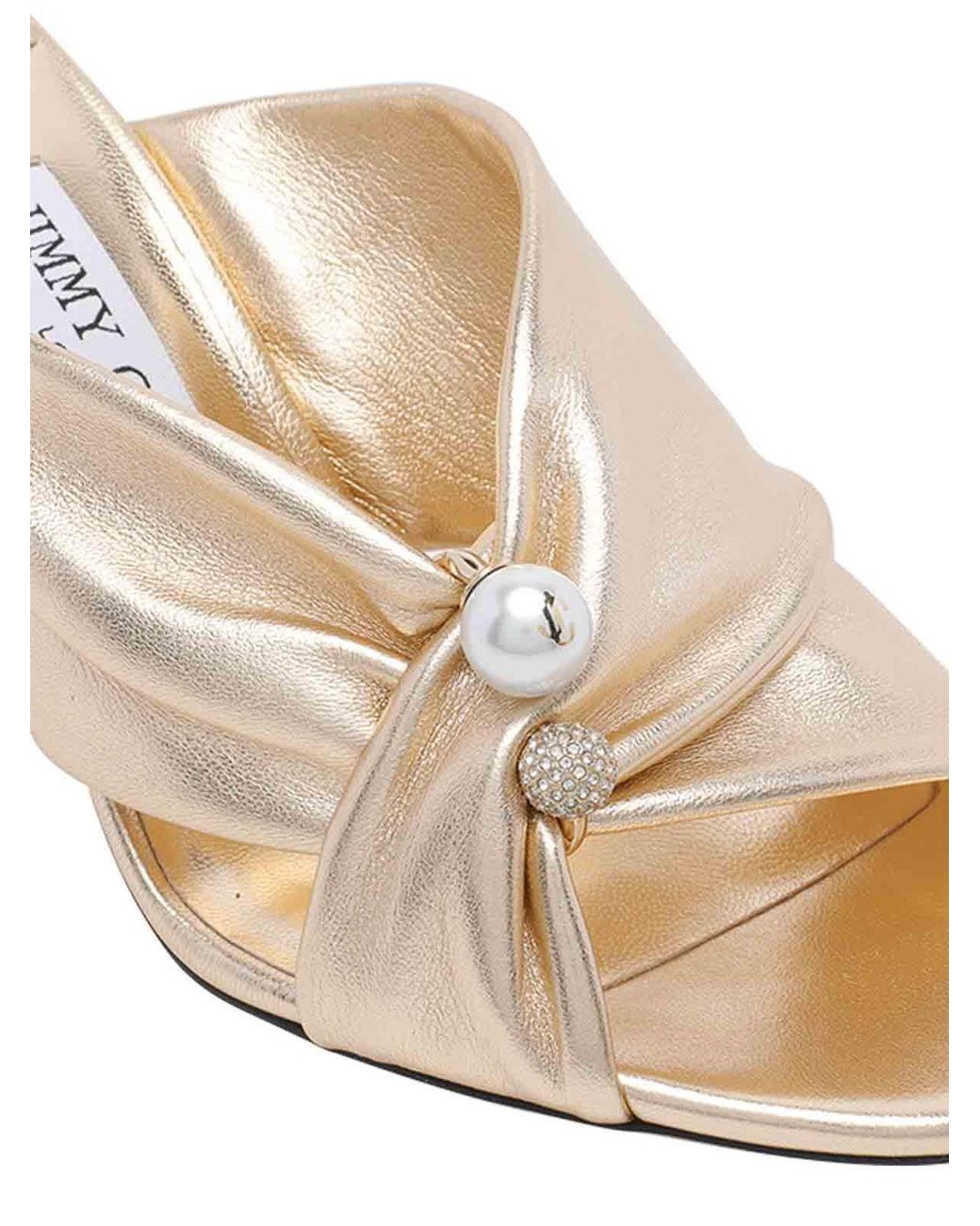 Jimmy Choo Natural Rafi Pump Sandals