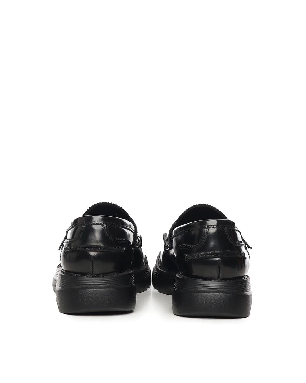 Giuliano Galiano Black Full Moccasins for men