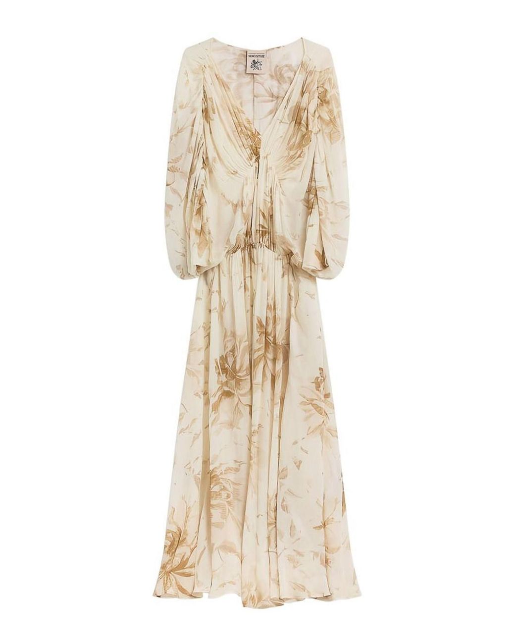 Semicouture Natural Veronica Long Dress